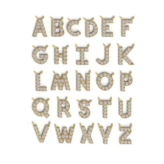 Diamond Letter Necklace